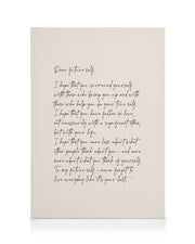 Dear Future Self Canvas print