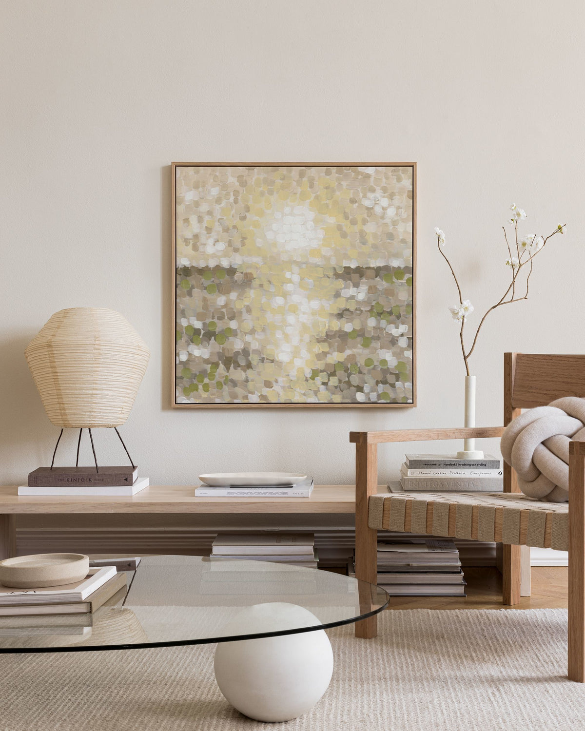 Pointillist Horizon Canvas print