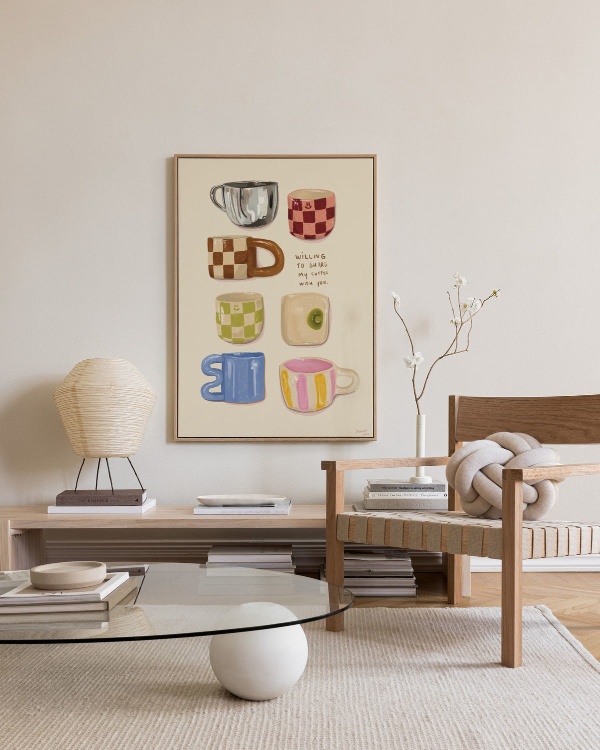 Loïs Langenberg - Willing to share my Coffe with you Canvas print