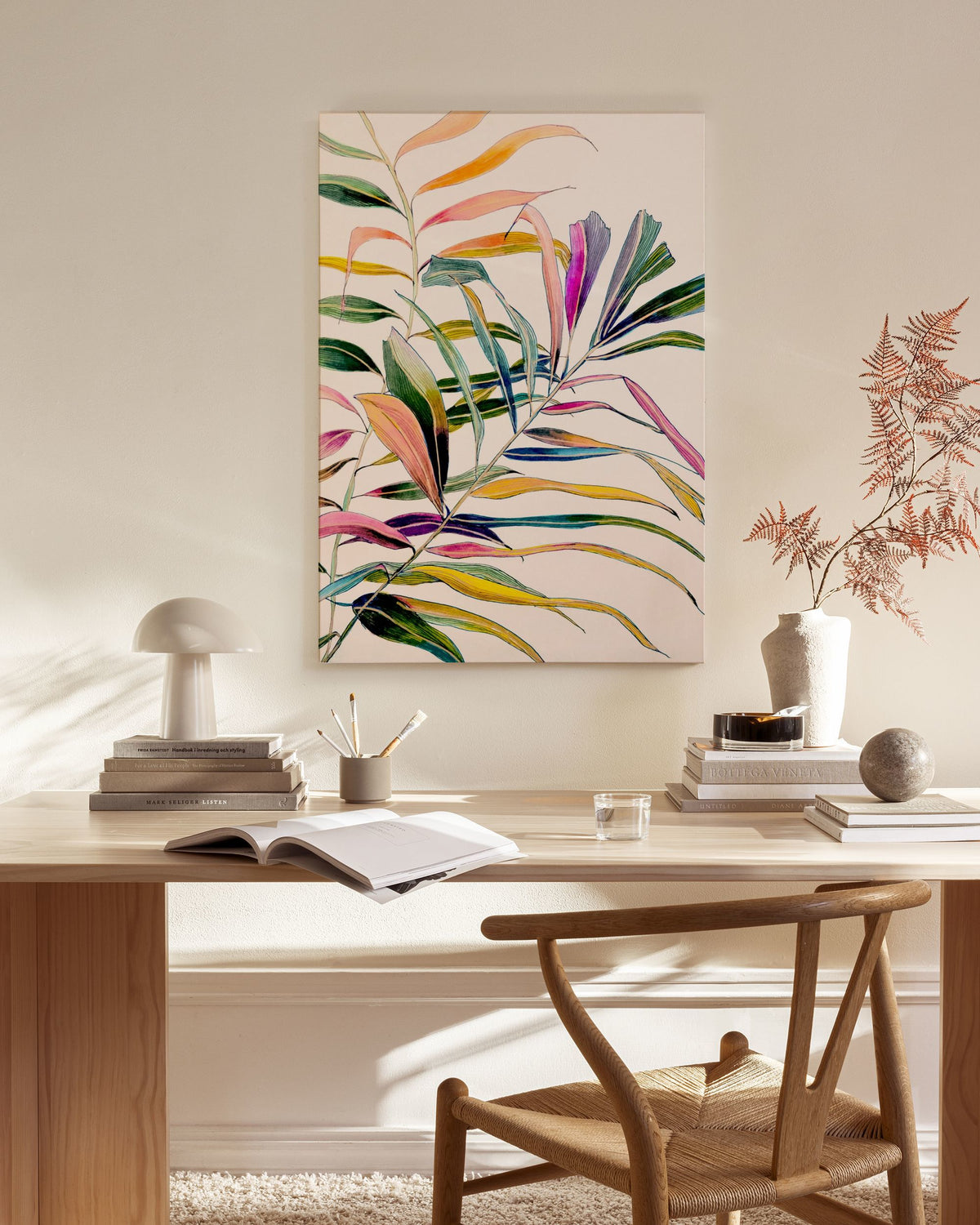 Leigh Viner - Palm in Color Canvas print