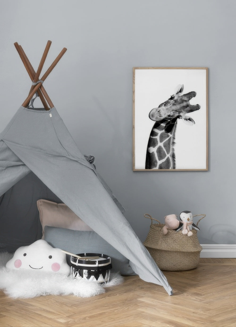 Giraffe Portrait Print