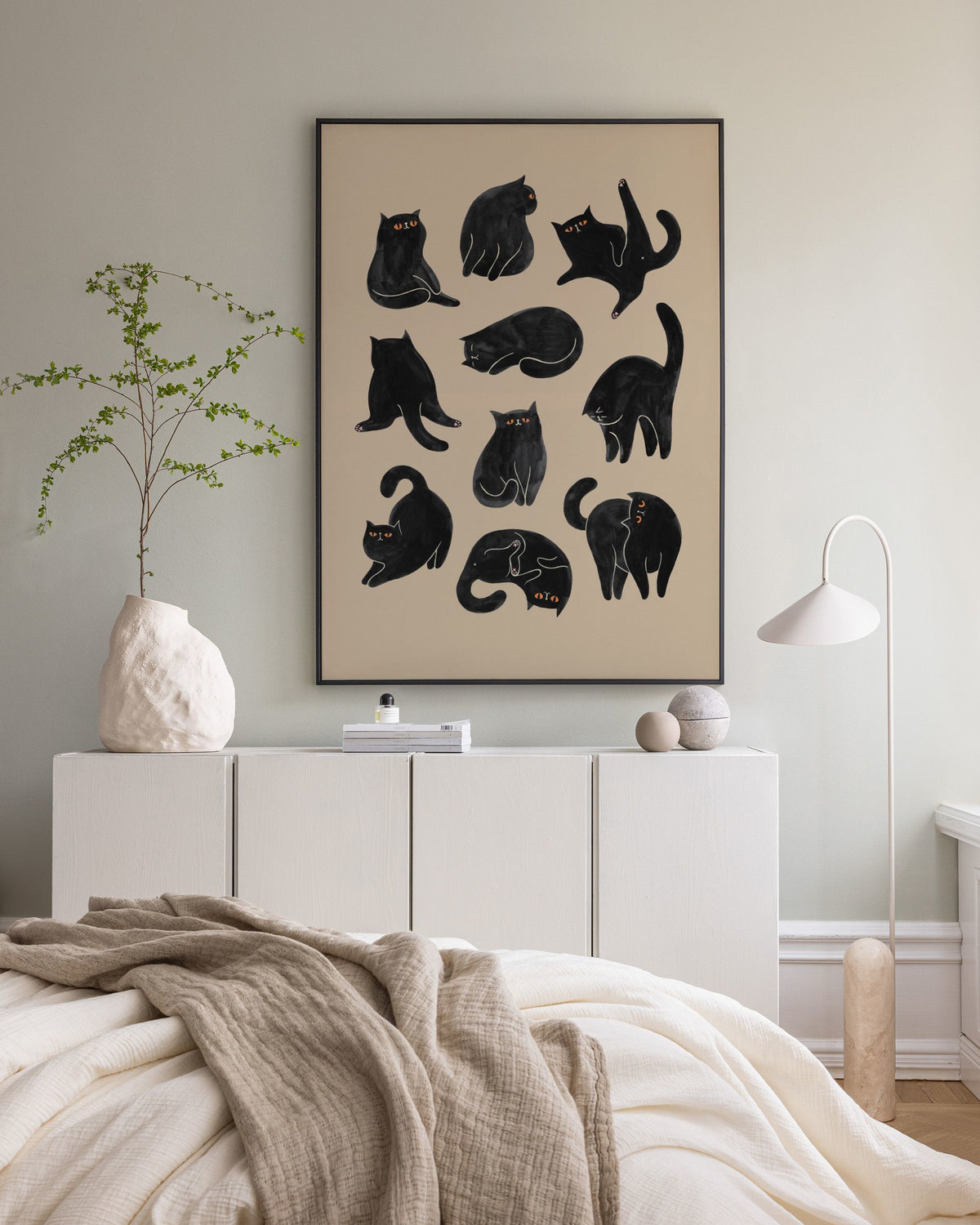 Kitty Yoga Canvas print