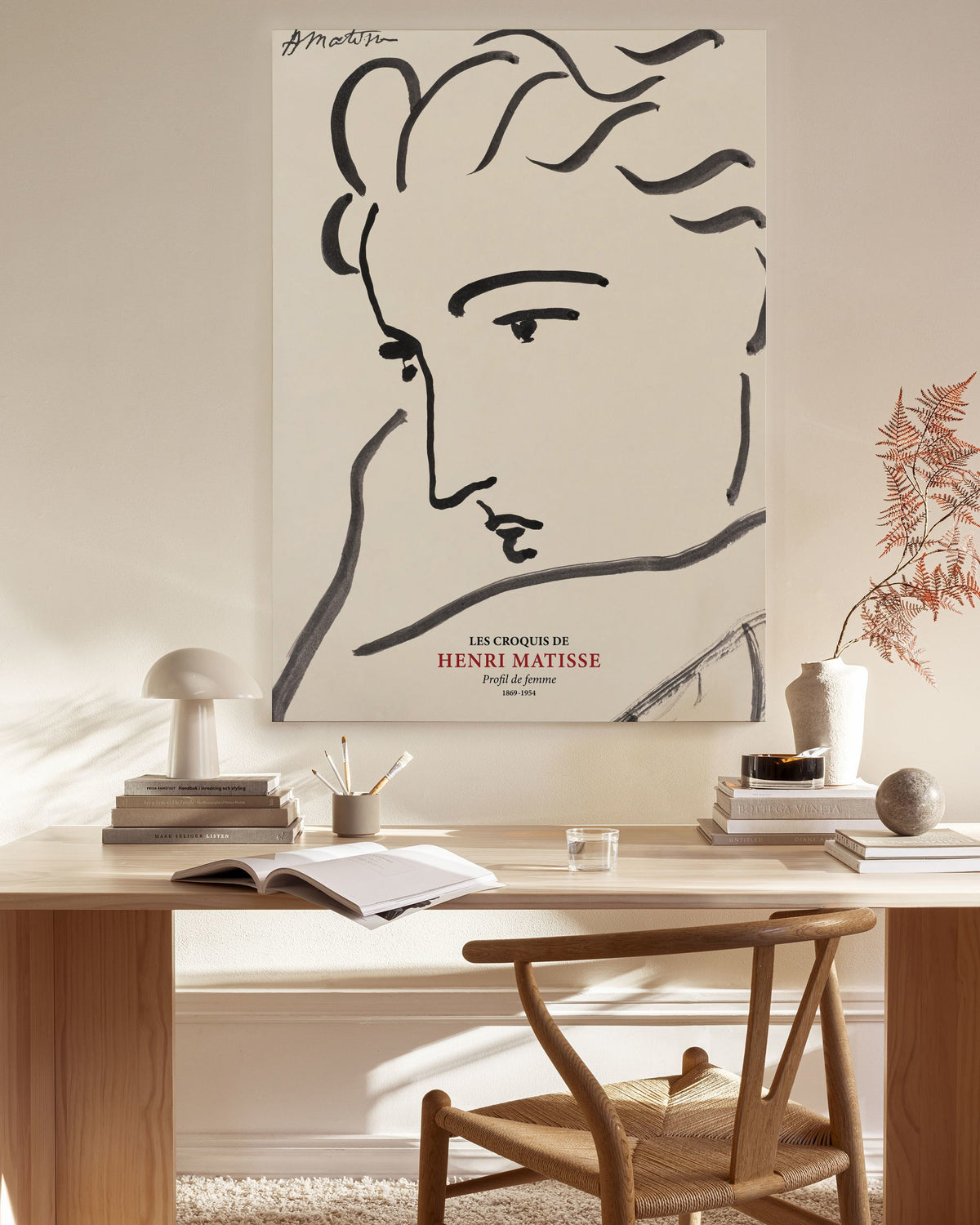Matisse - Profil the Femme Canvas print