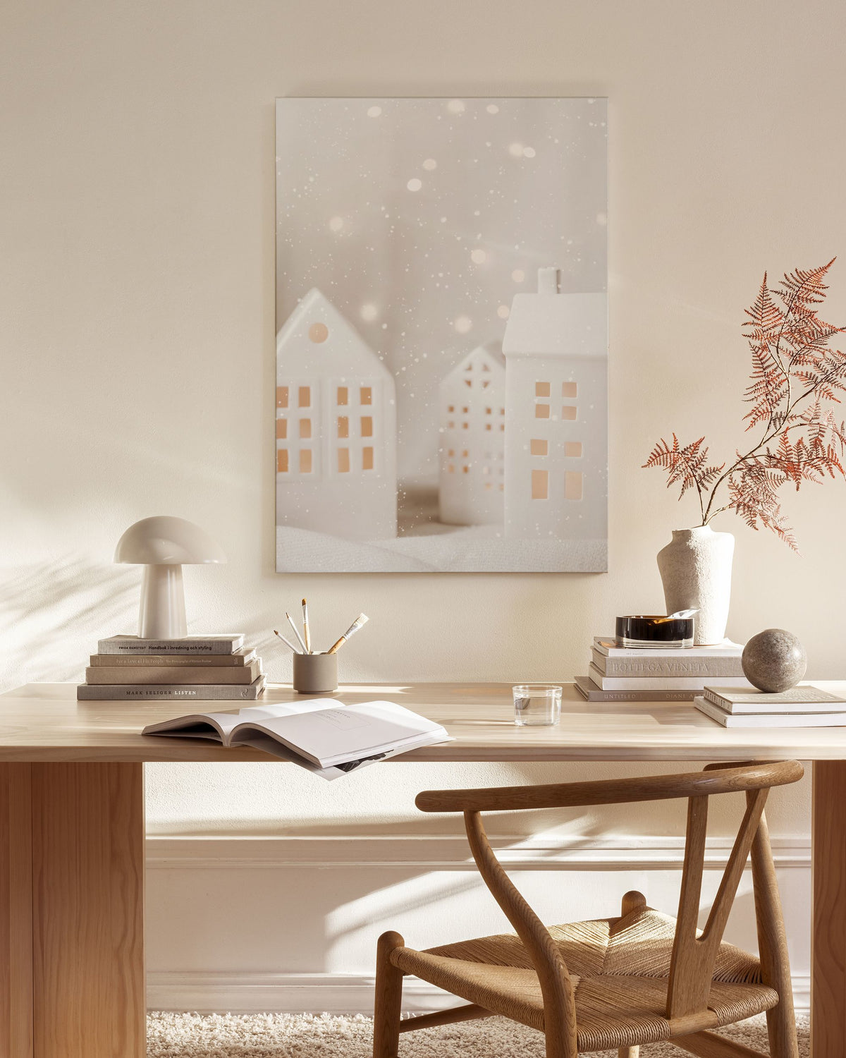Holiday Village Canvas print