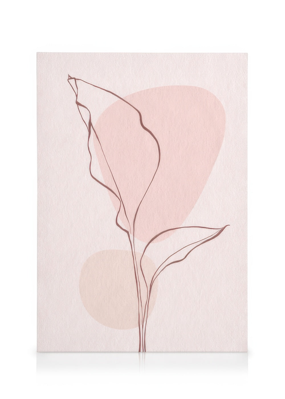 Pink Leaves No1 Canvas print