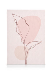 Pink Leaves No1 Canvas print