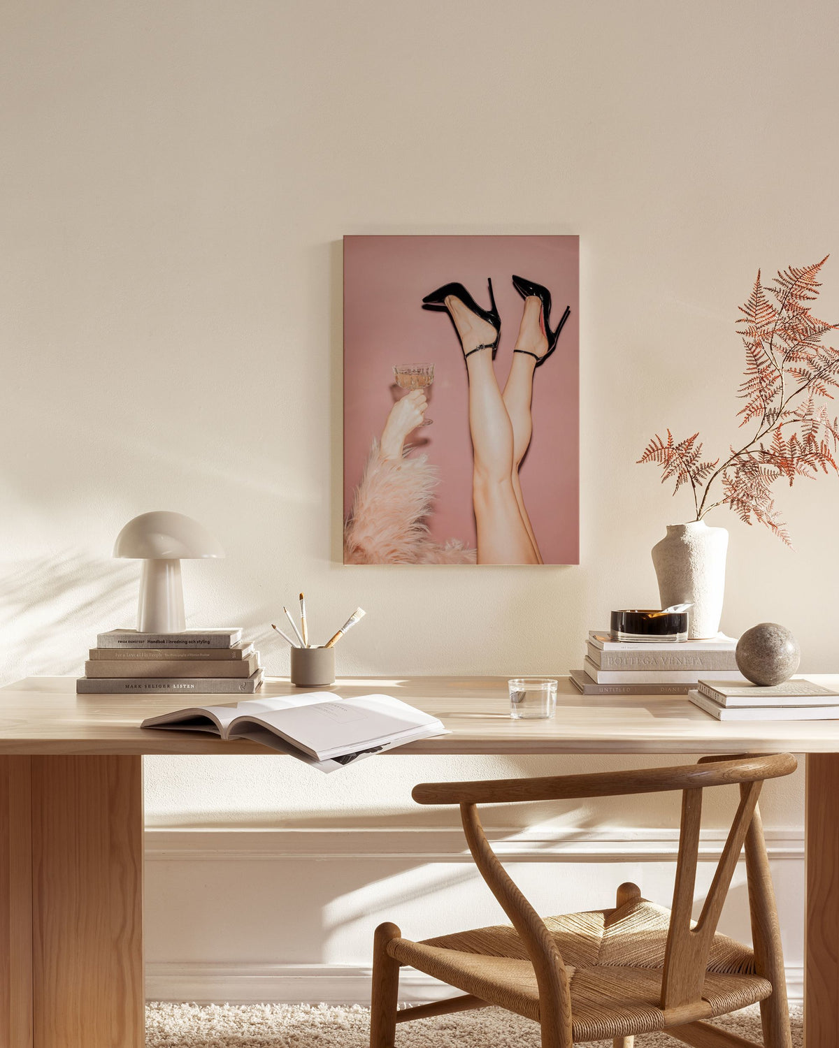 Upside Down Cheers Canvas print