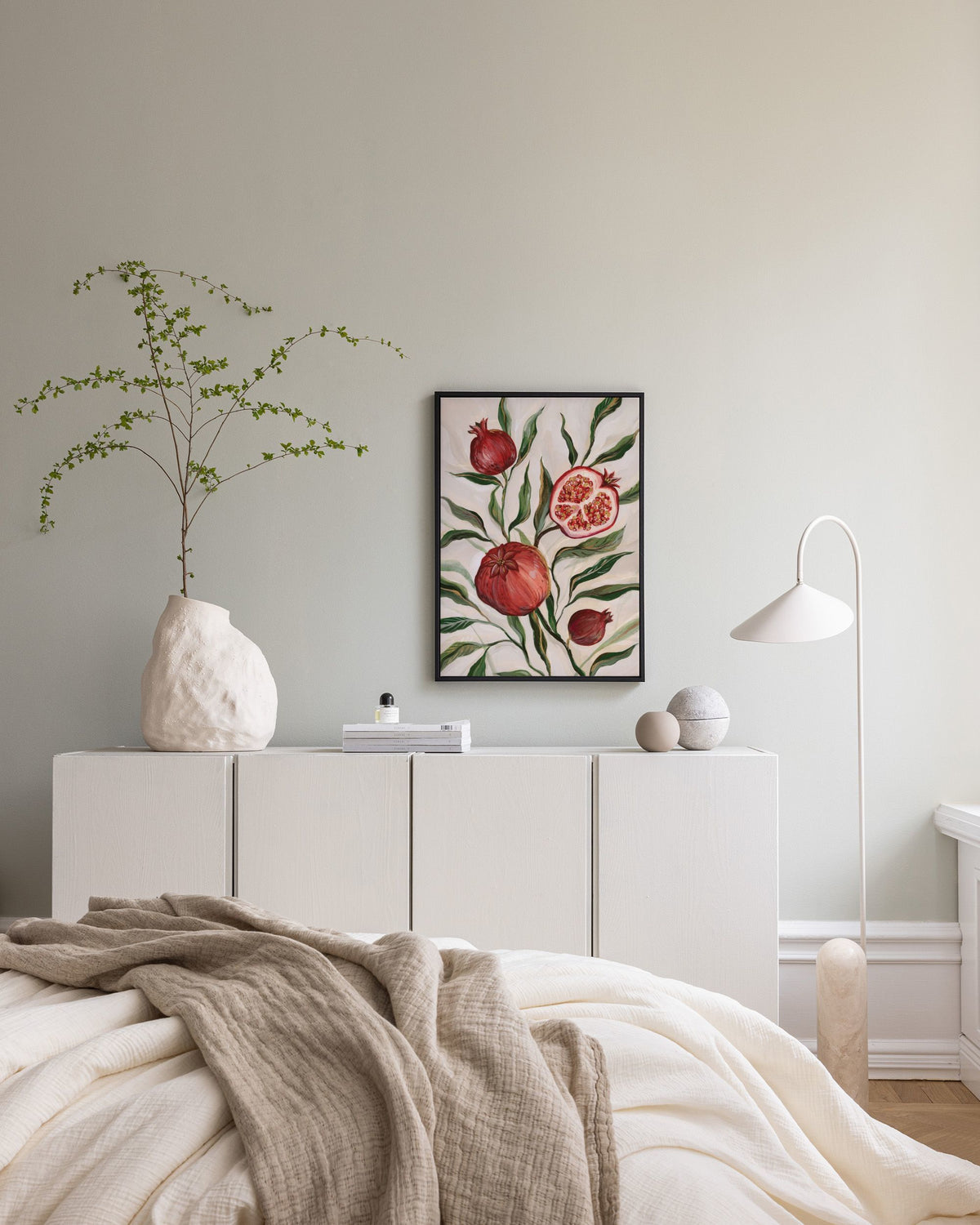 Gilded Pomegranate Canvas print