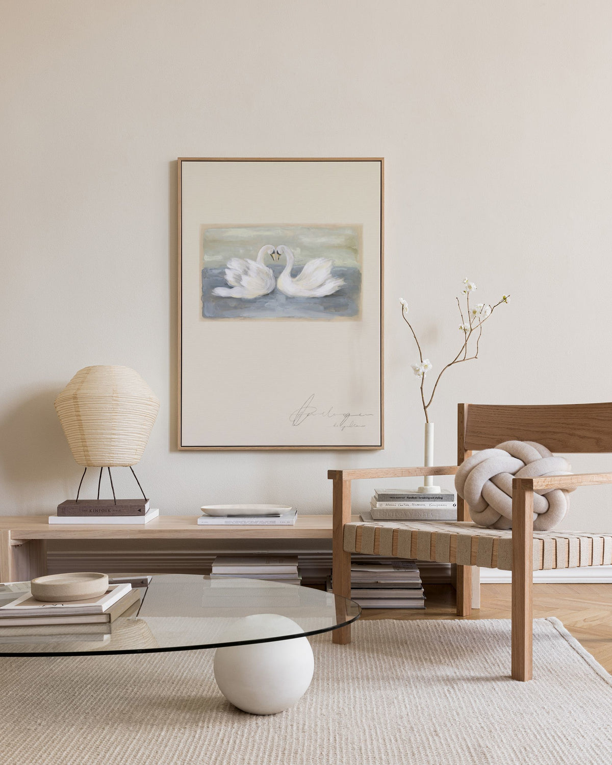 The Swans Canvas print