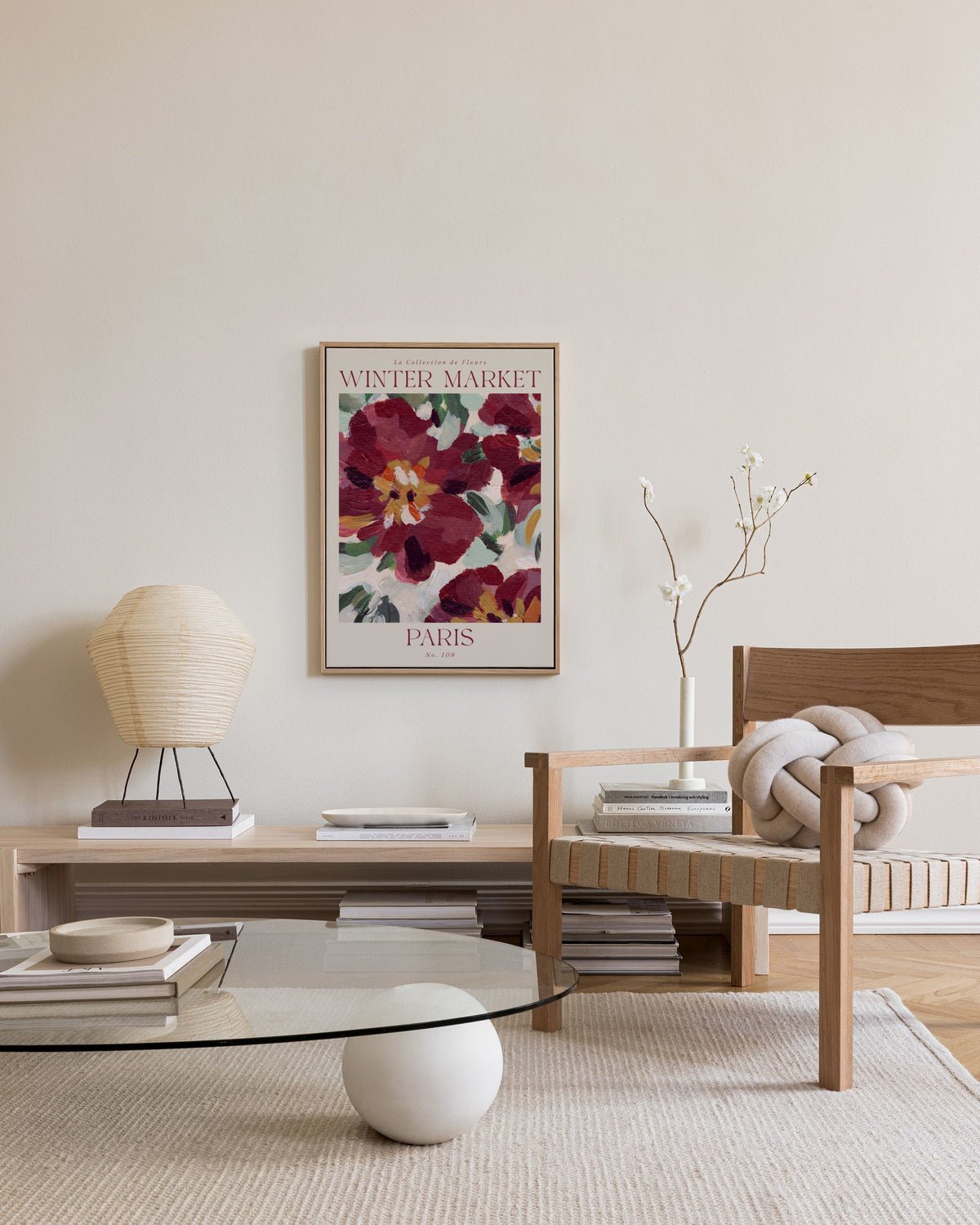 Winter Market Canvas print