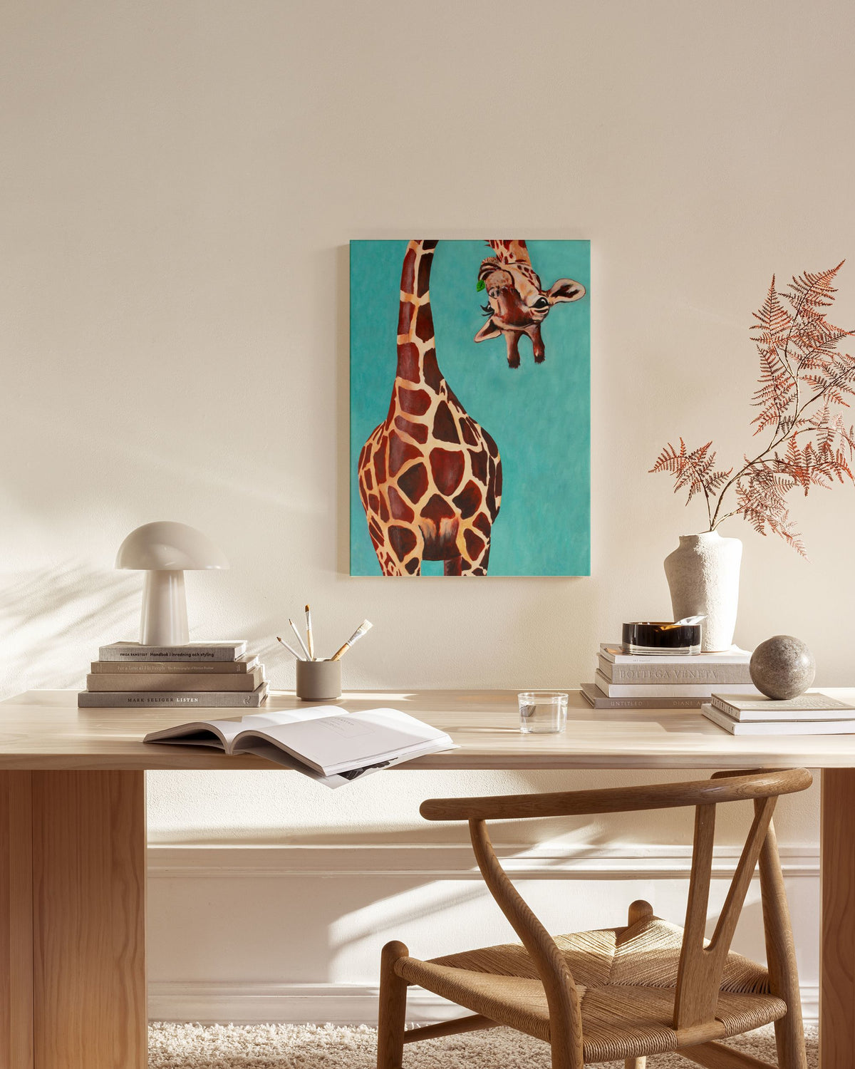Coco de Paris - Upside Down Giraffe Canvas print