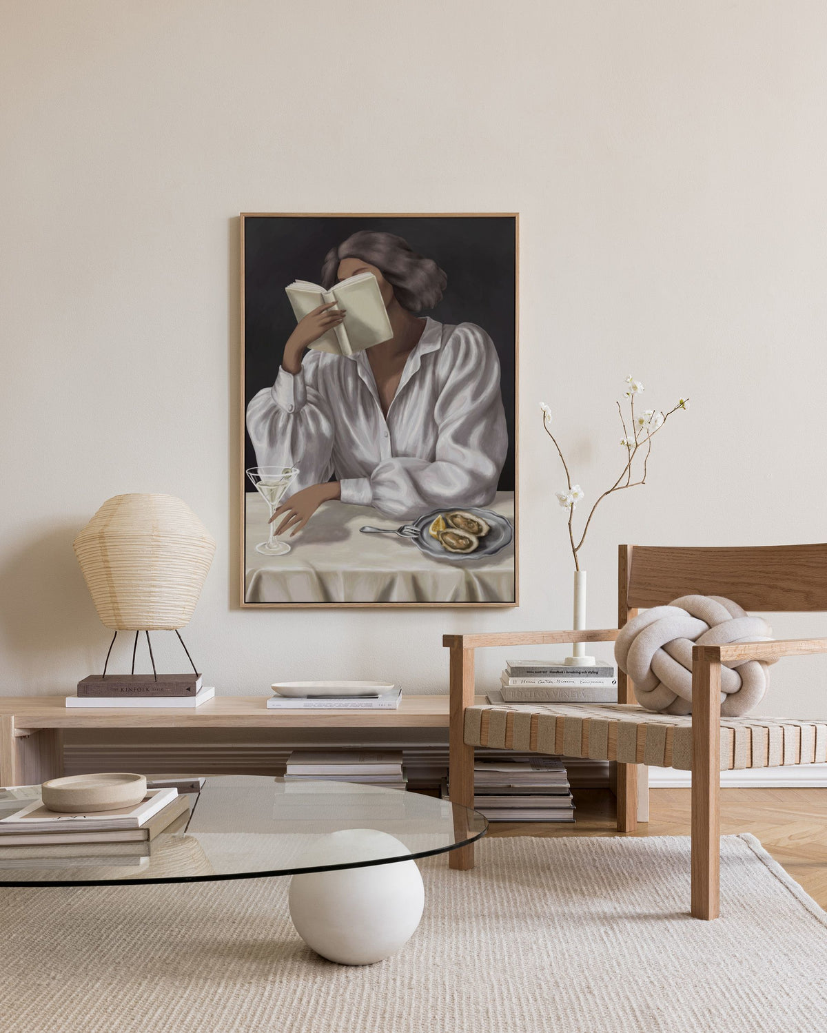 Read Between the Sips Canvas print