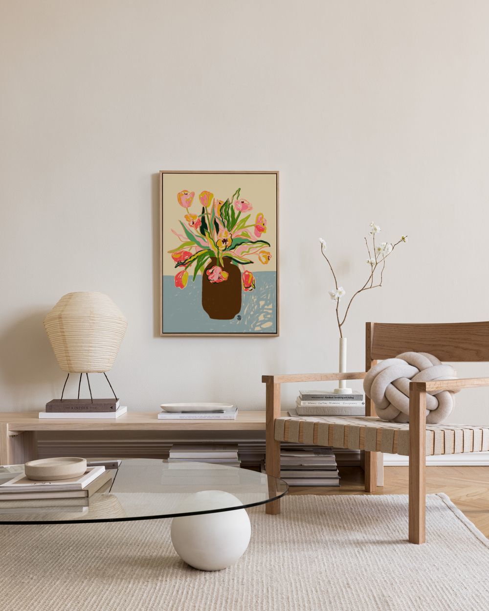 Sandra Poliakov - Tulip Vase Canvas print