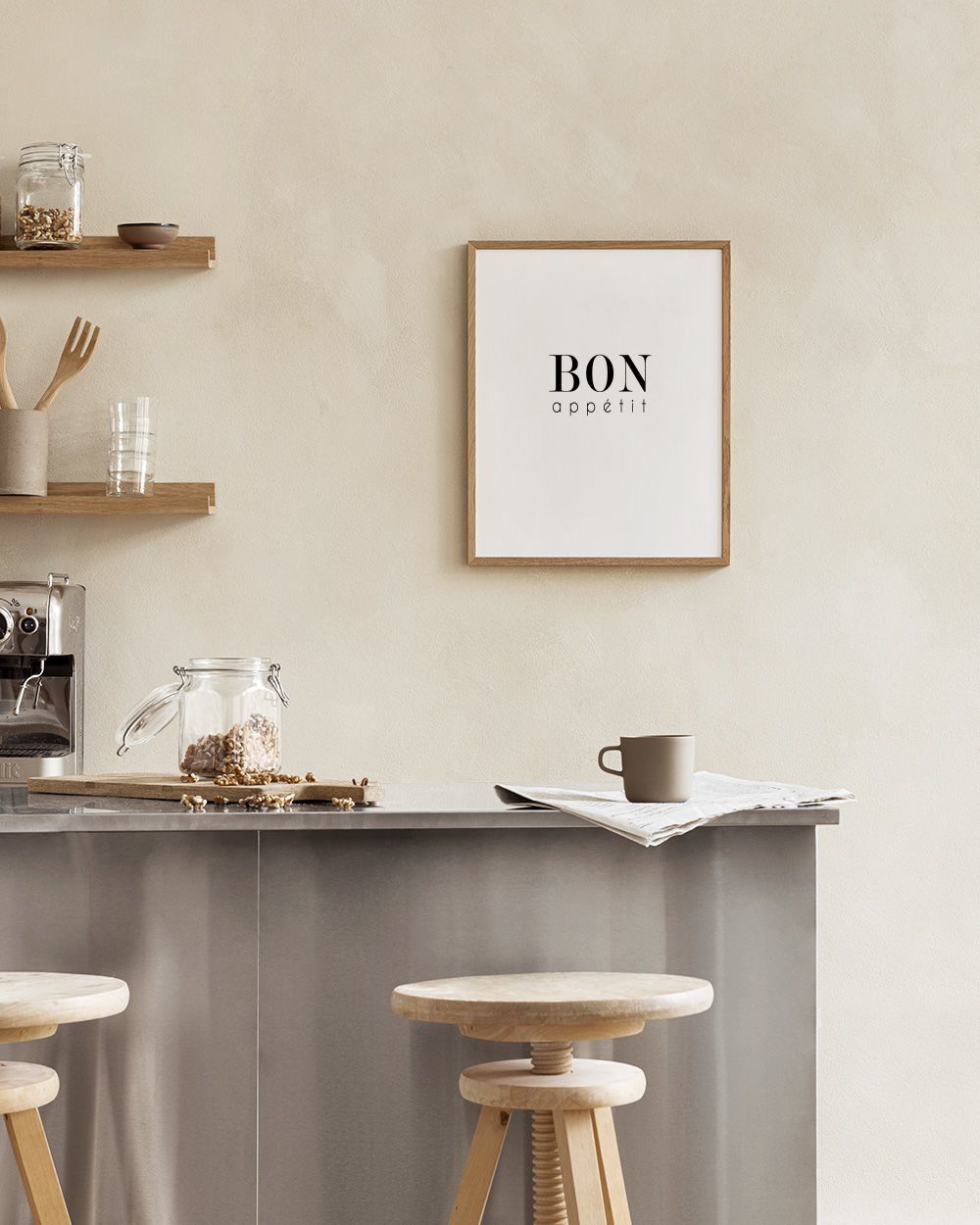Bon Appetit Text, Print