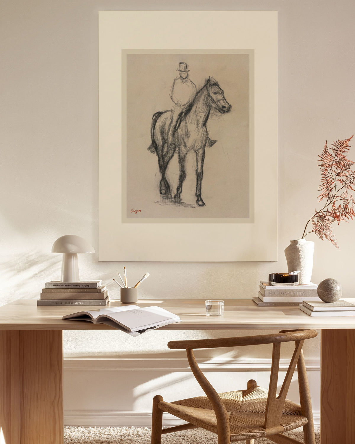Edgar Degas - Horse and Rider Canvas print