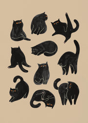 Kitty Yoga Print