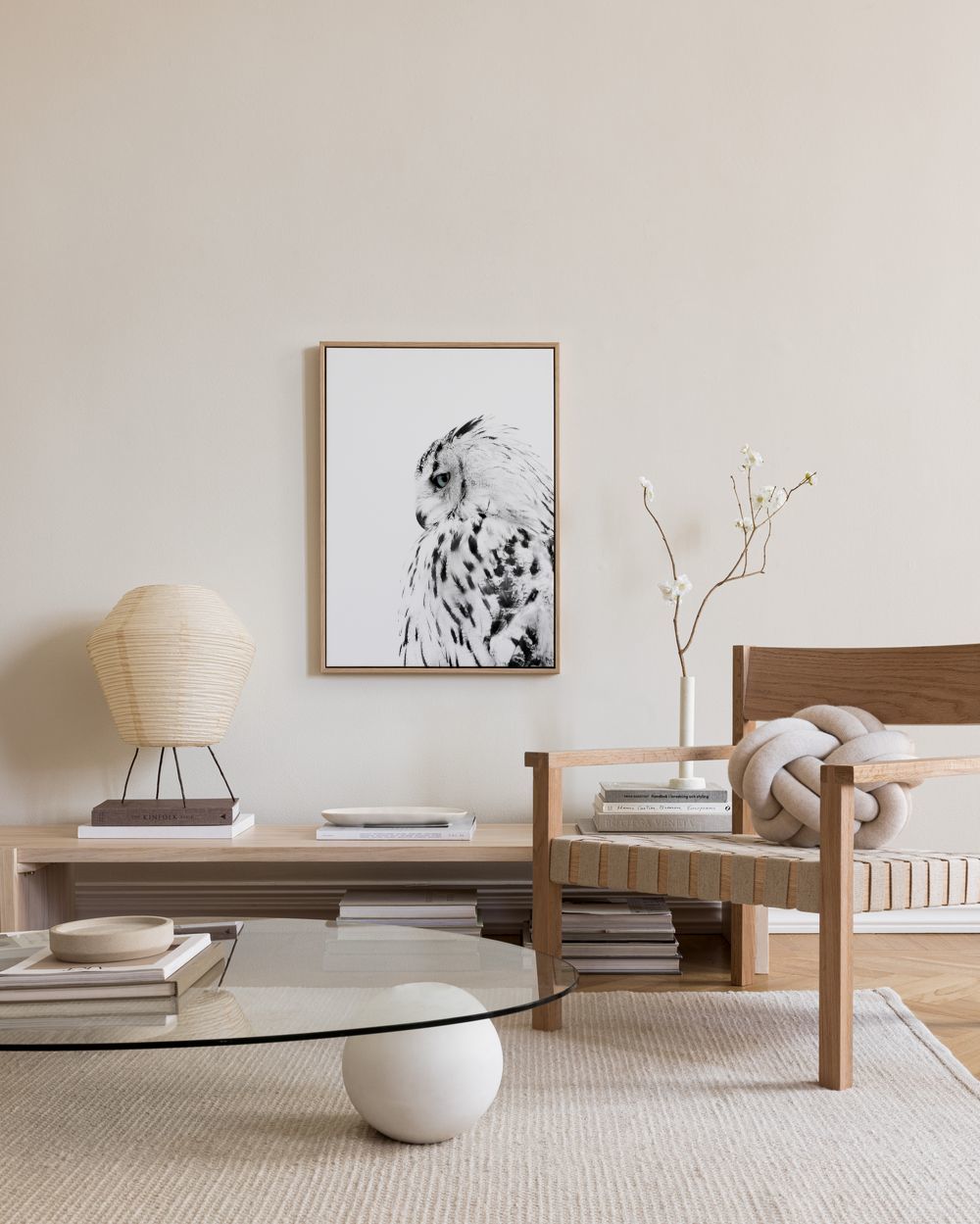 White Owl, Canvas print