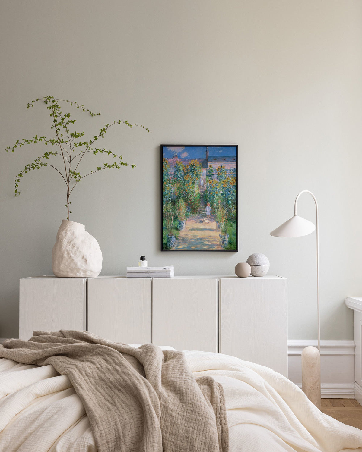 Monet - The Artist's Garden at Vétheuil Canvas print