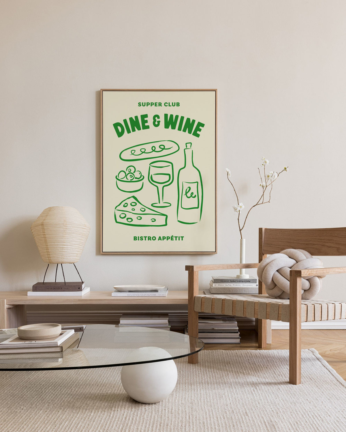 Dine and Wine Canvas print