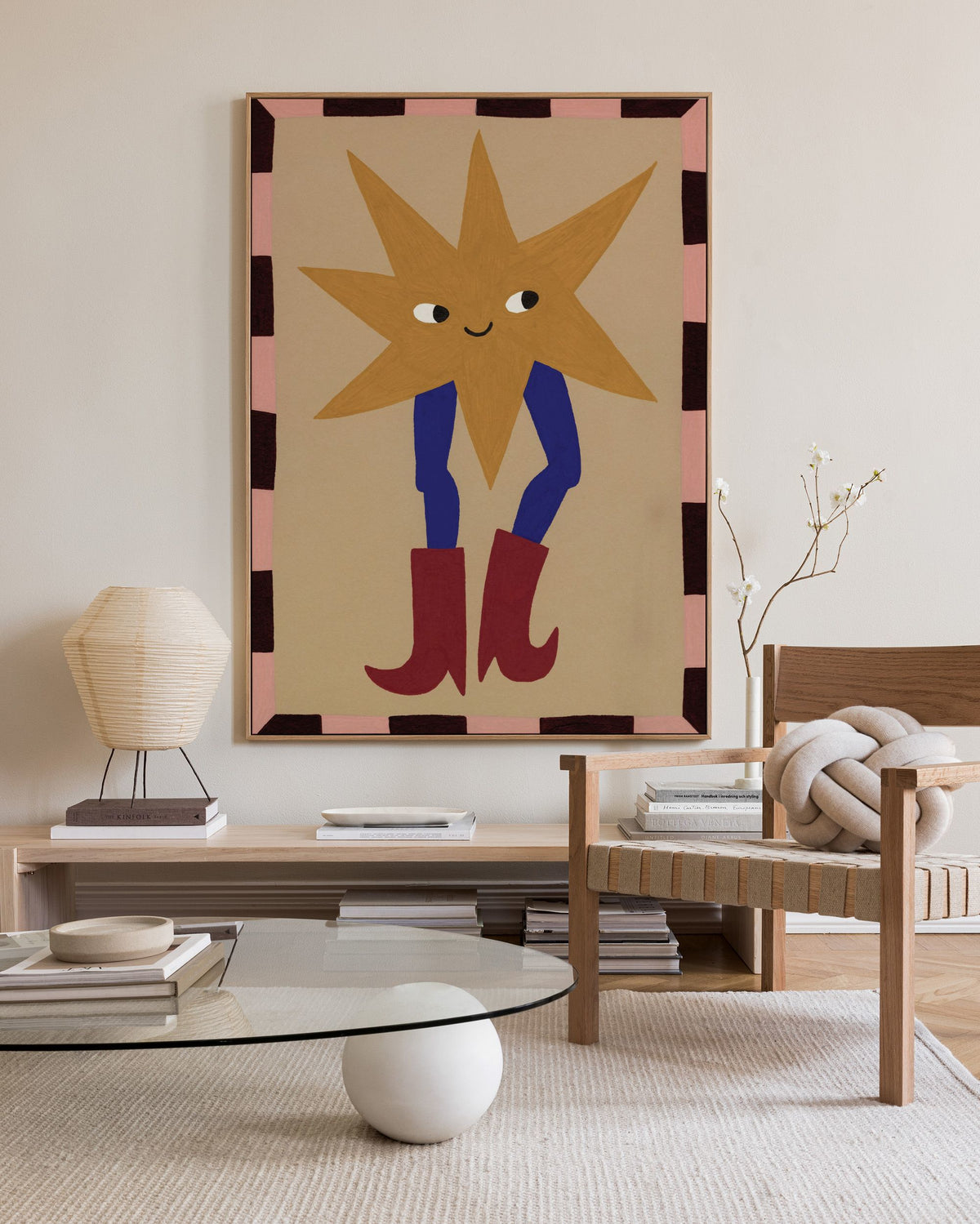 Star in Boots Canvas print