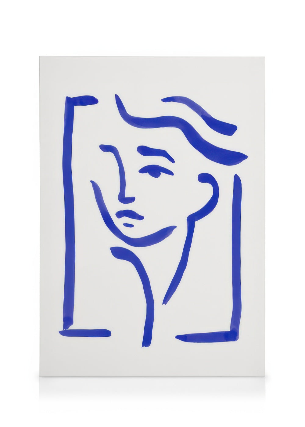 Portrait in Blue Canvas print