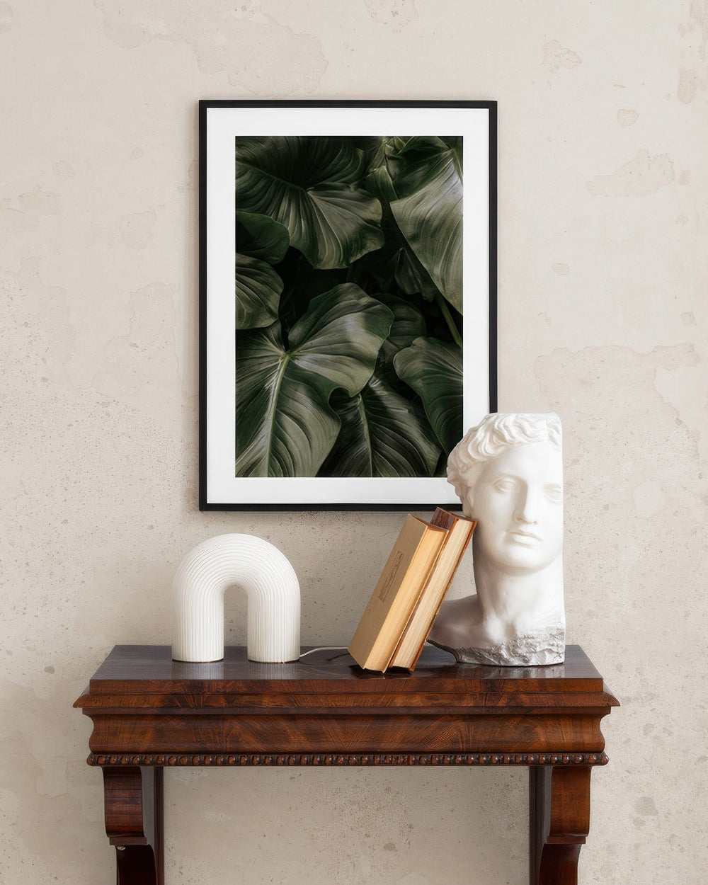 Deep Green Leaves Print