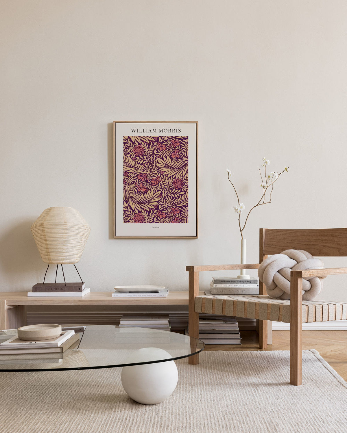 William Morris - Larkspur No2 Canvas print