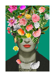 Frida Floral 1 Print