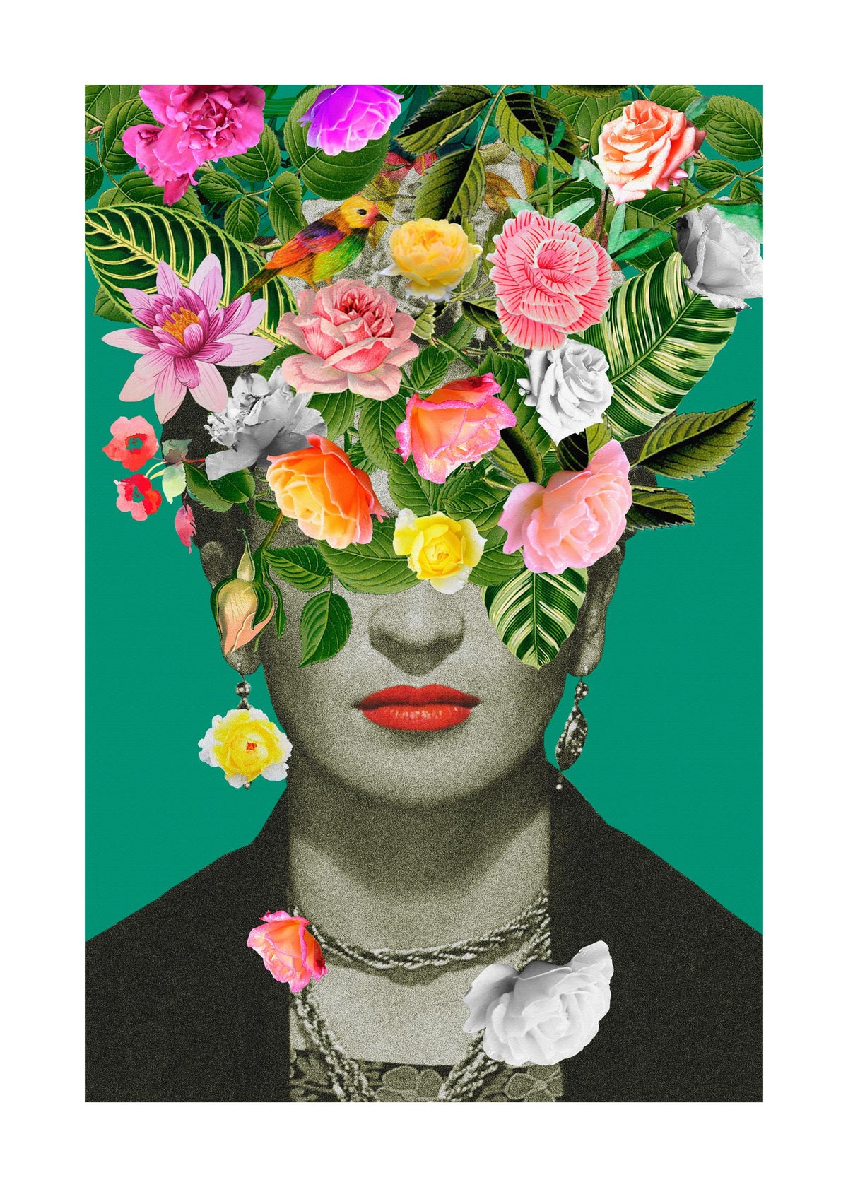 Frida Floral 1 Print