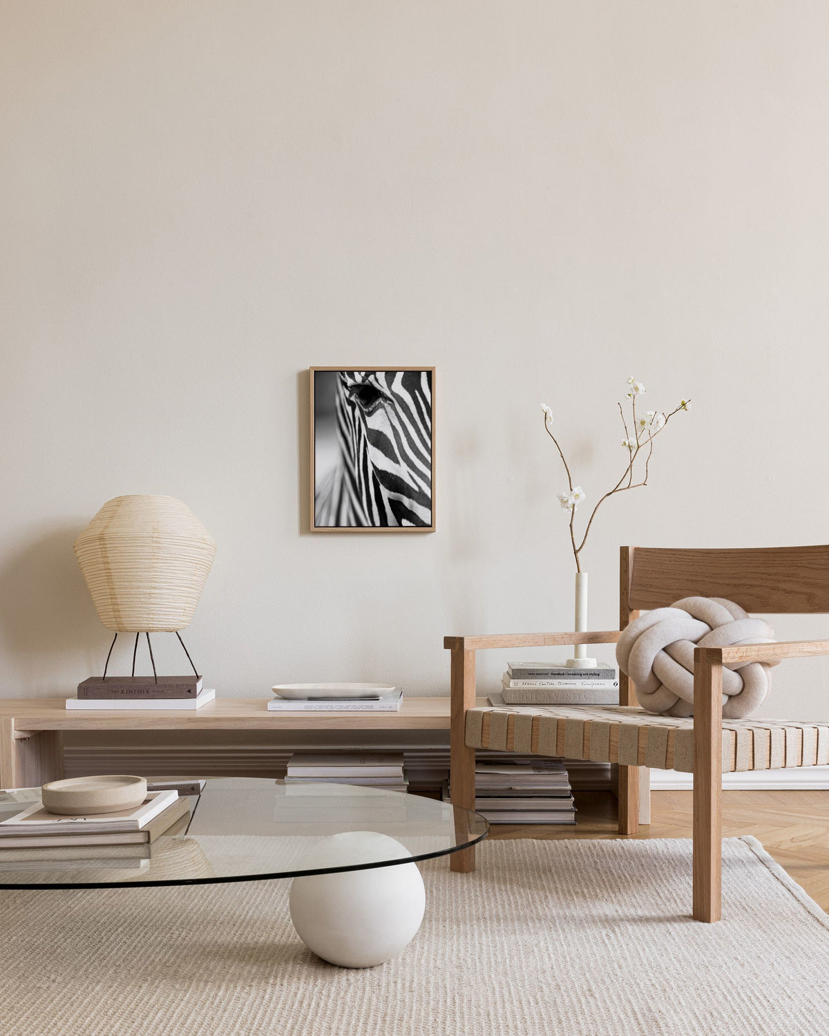 Zebra Close Up Canvas print