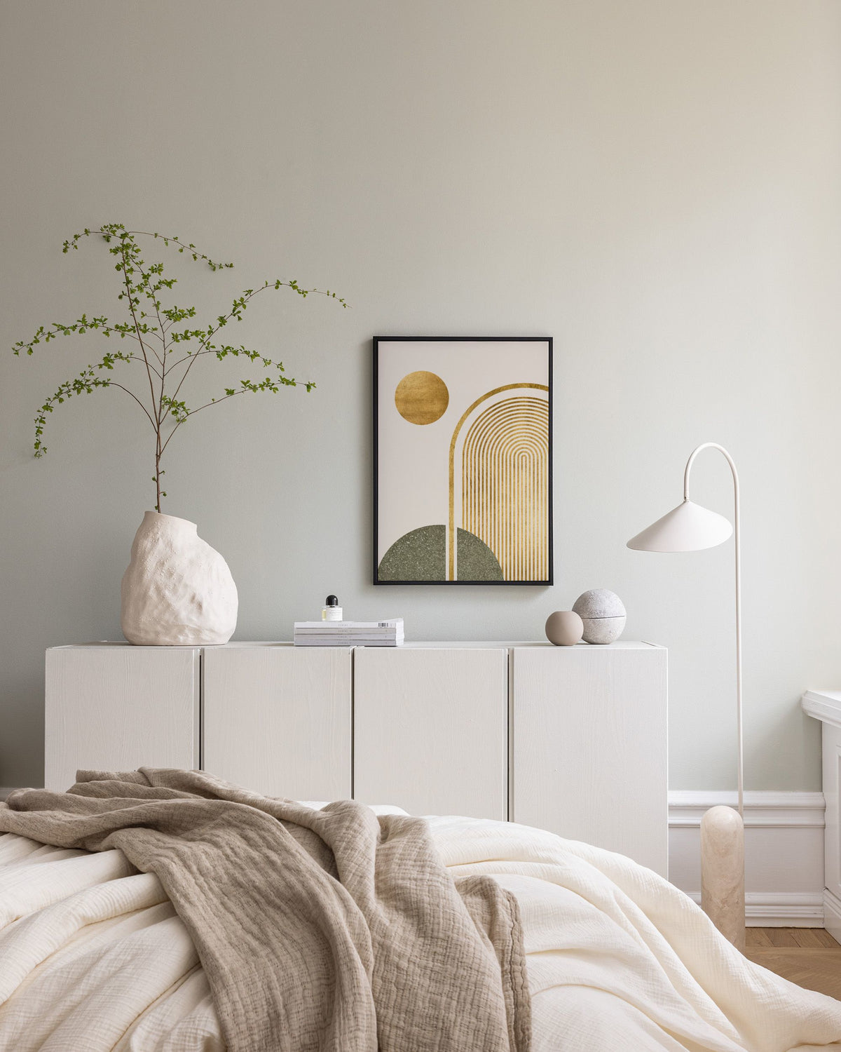 Green & Gold No1 Canvas print