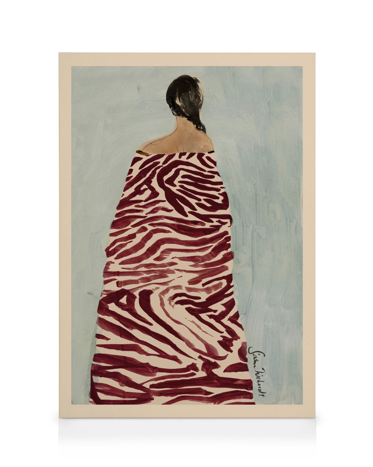 Sissan Richardt - Zebra Robe Canvas print