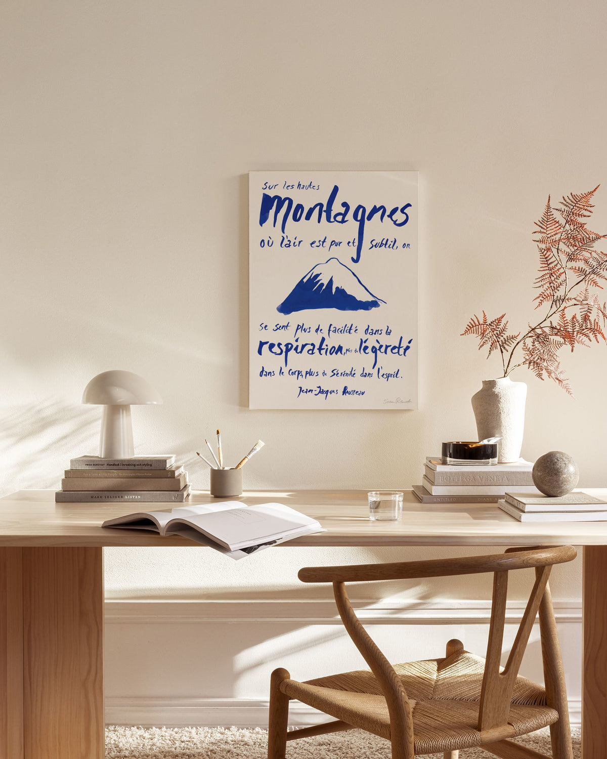 Sissan Richardt - Les Montagnes Canvas print