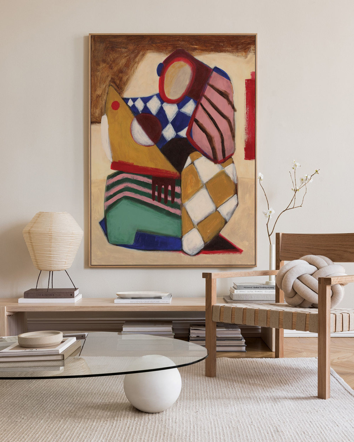 Patchwork Figure Canvas print