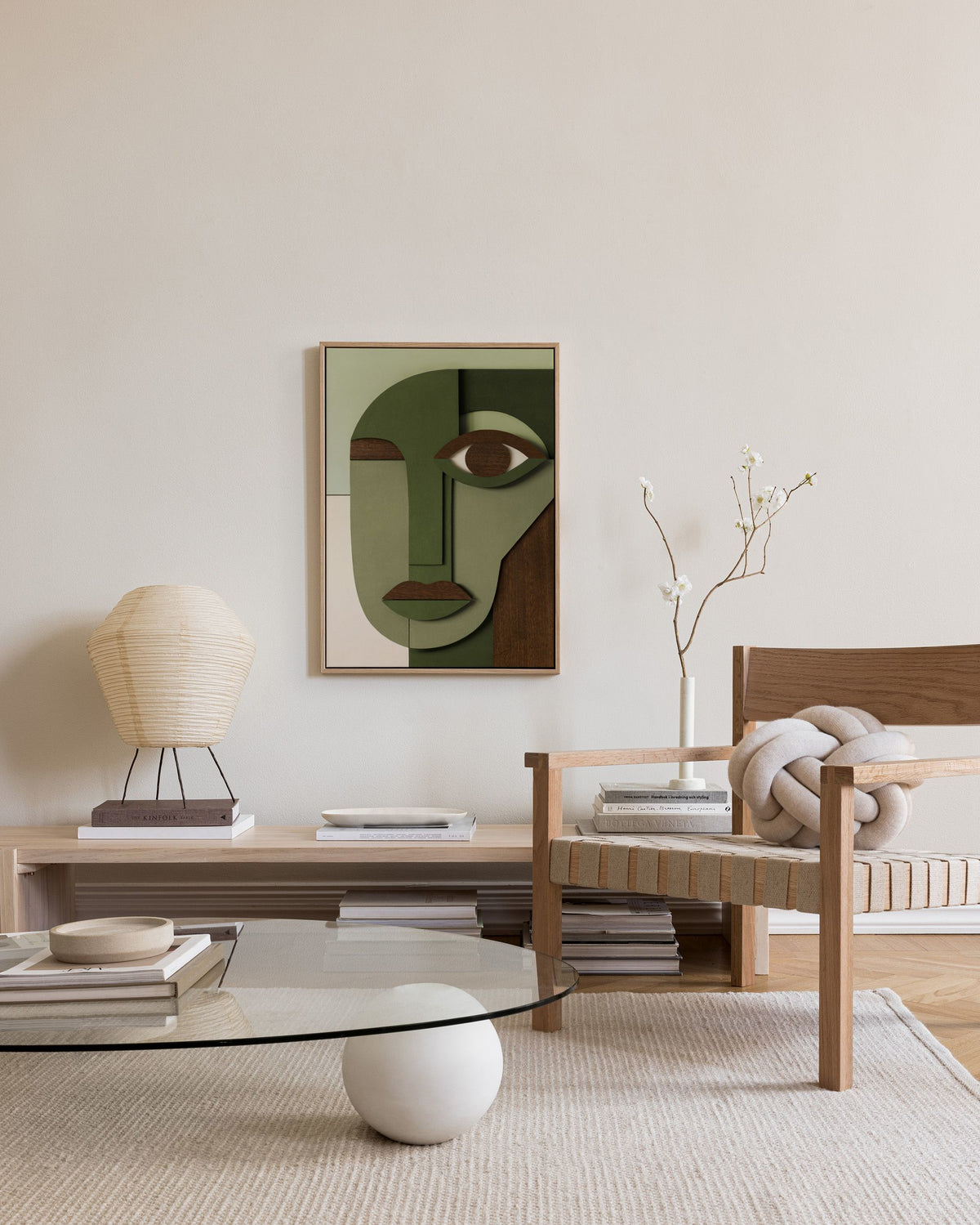 Abstract Face Canvas print