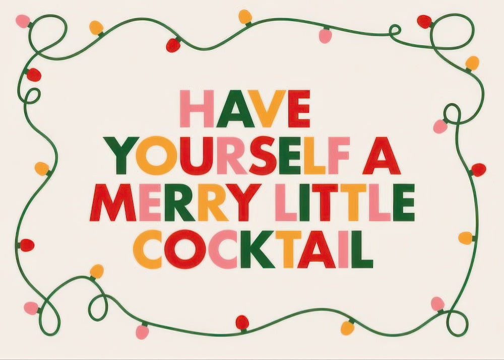 Merry Little Cocktail Print