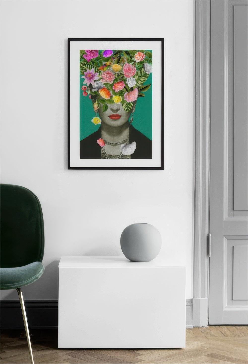 Frida Floral 1 Print