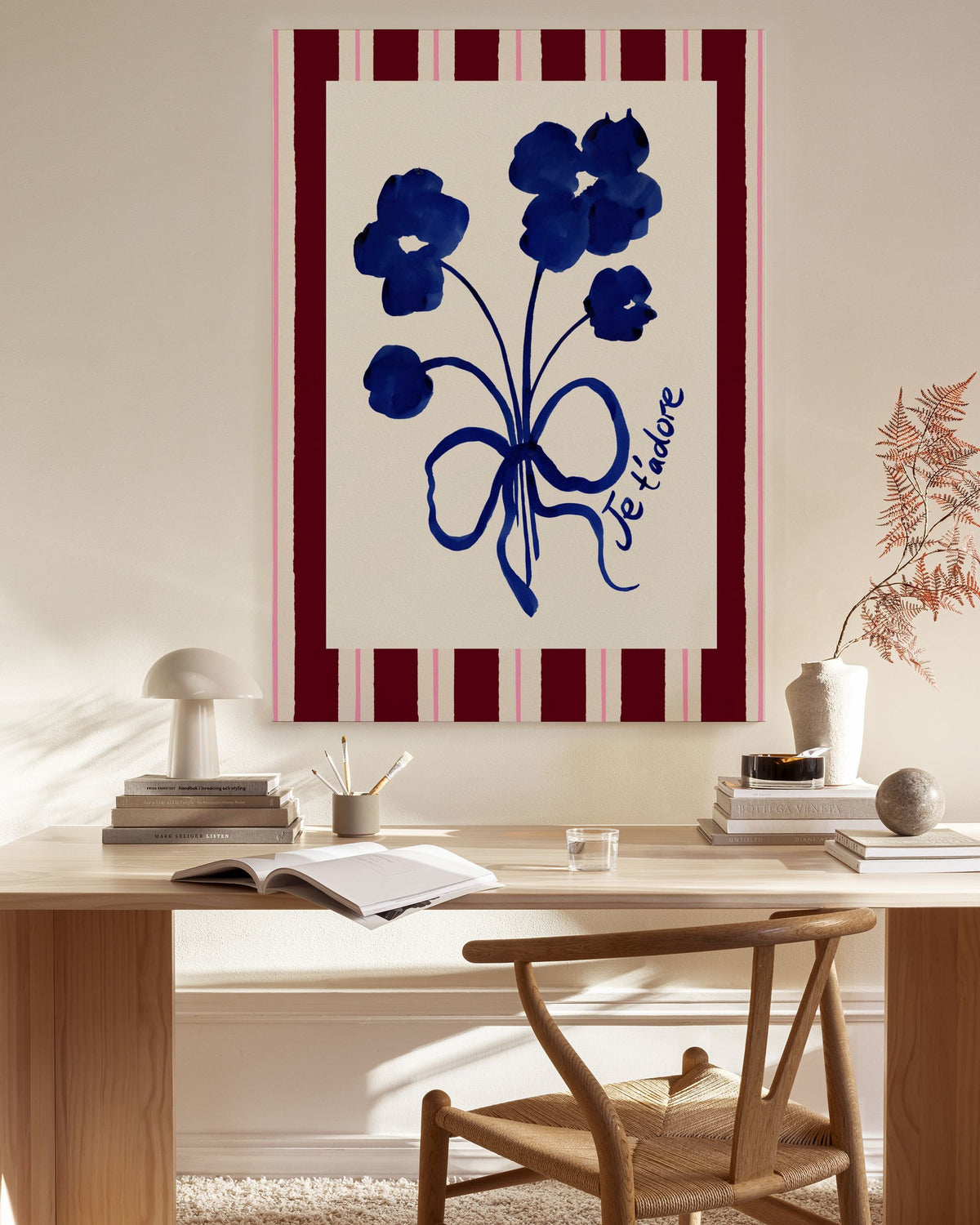 Emily Daborn - I Adore You Bouquet Canvas print