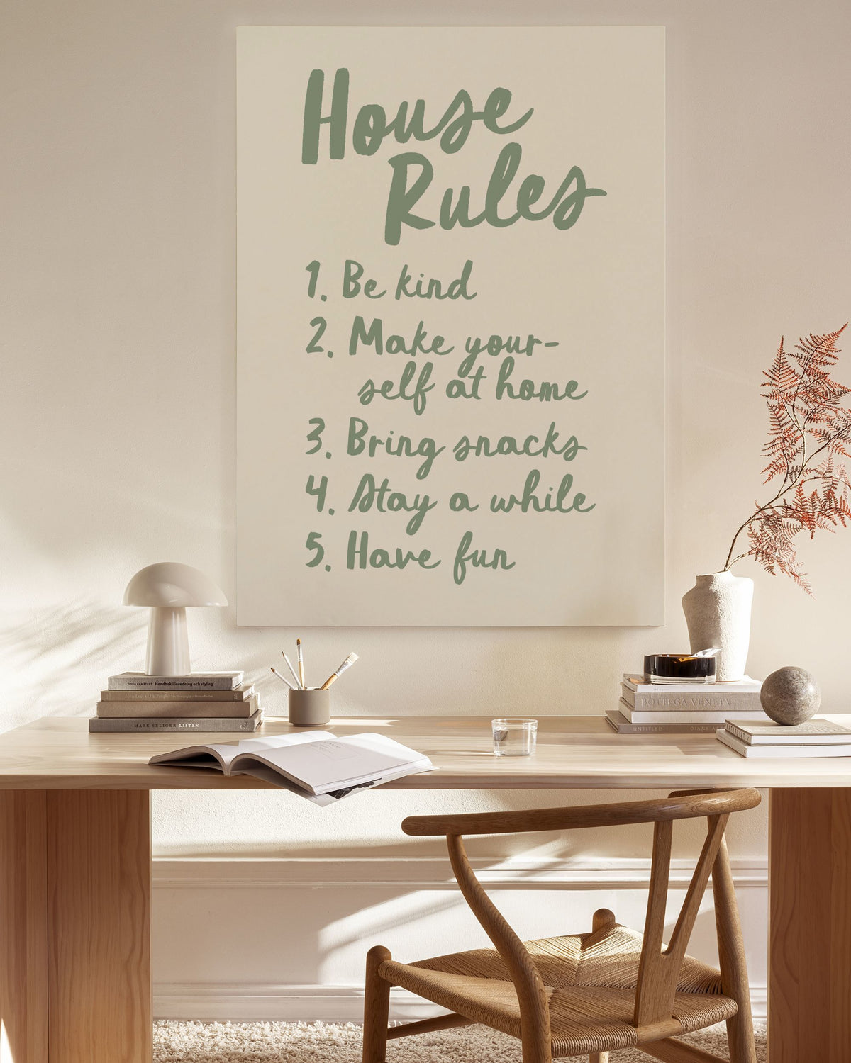 The House Rules Canvas print
