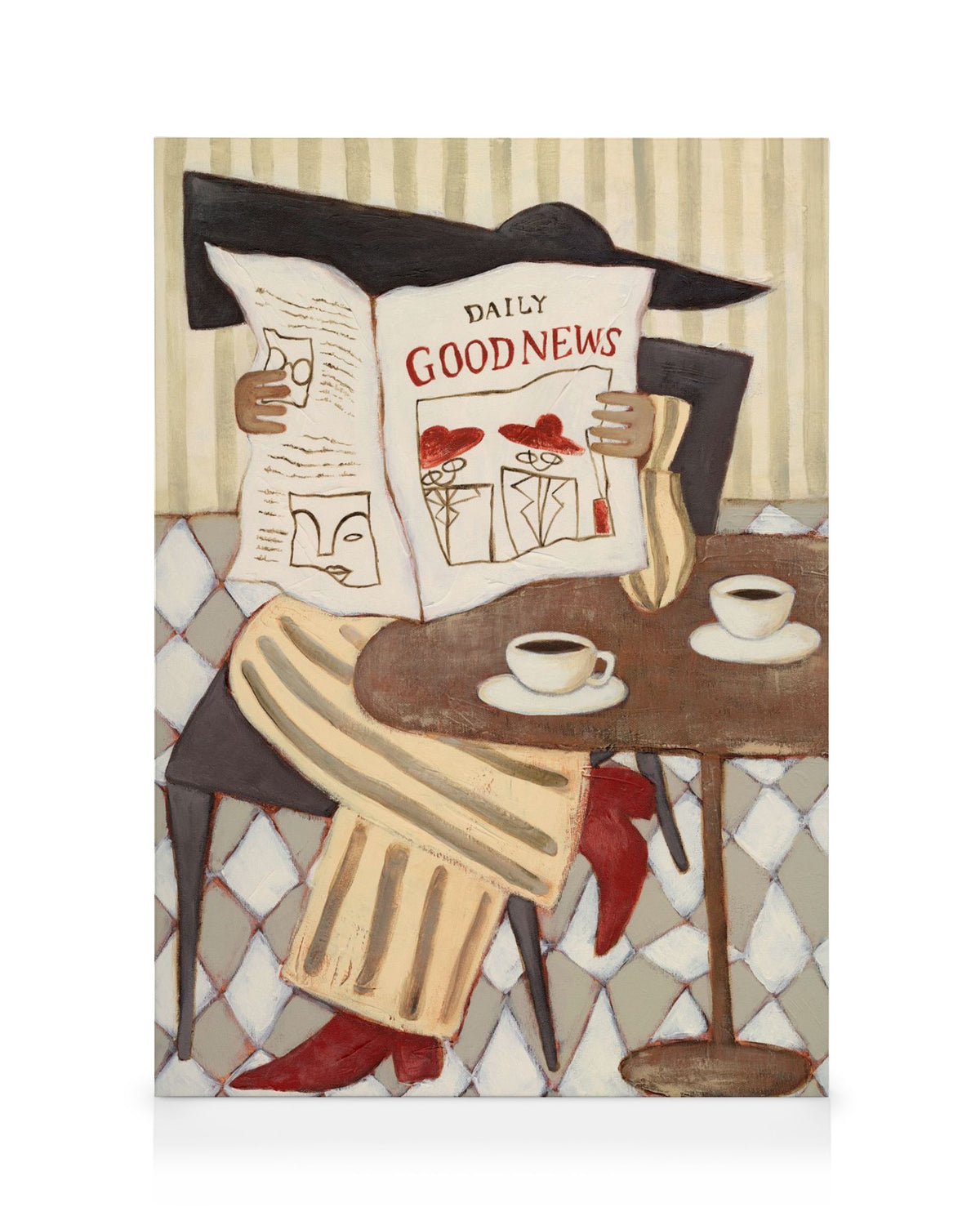 The Good News Café Canvas print