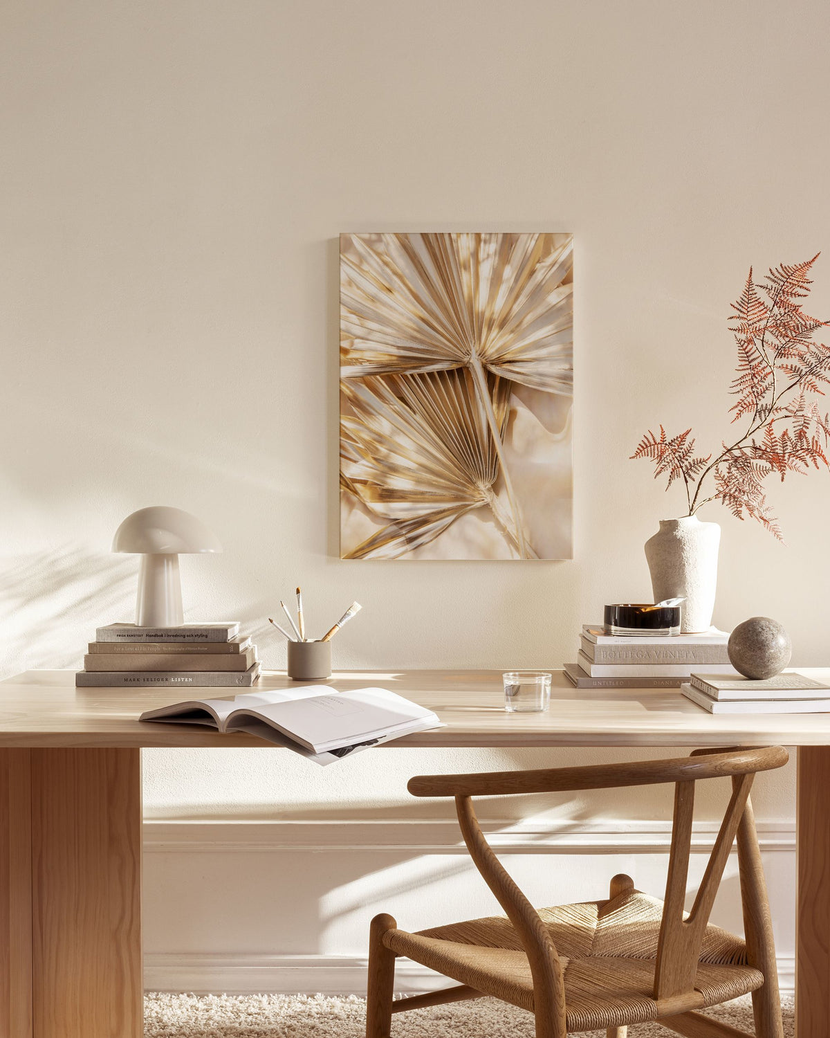 Sunkissed Leaves Canvas print