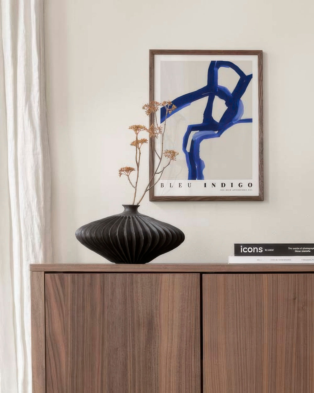 Indigo Abstract No1 Print