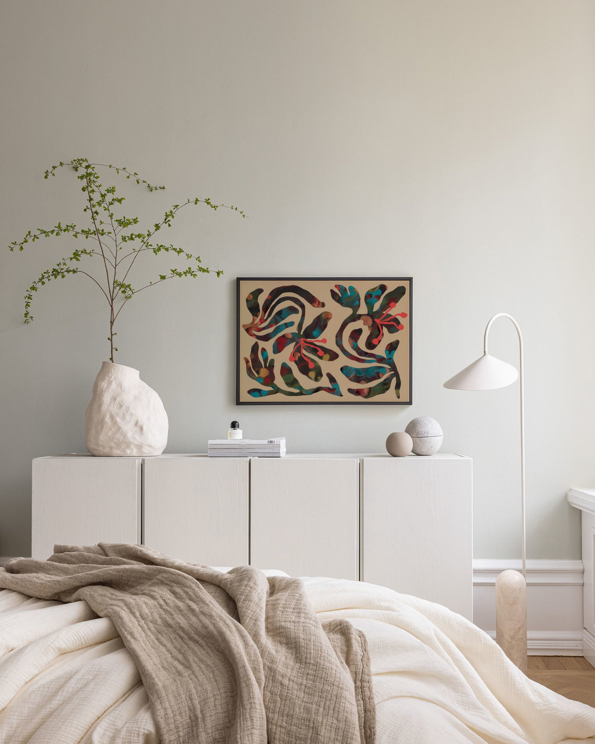 Marbled Garden Canvas print
