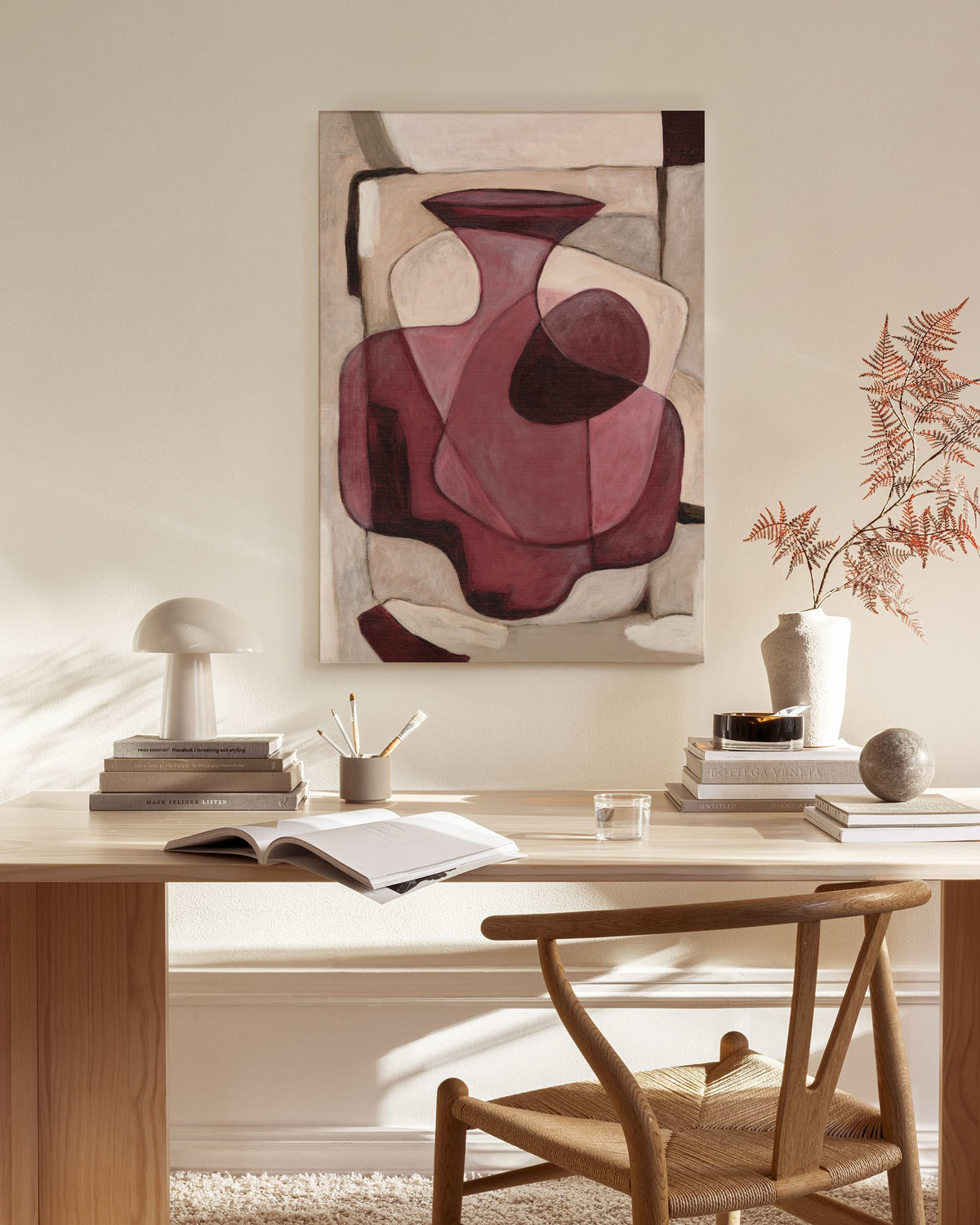 Bordeaux Vase Canvas print