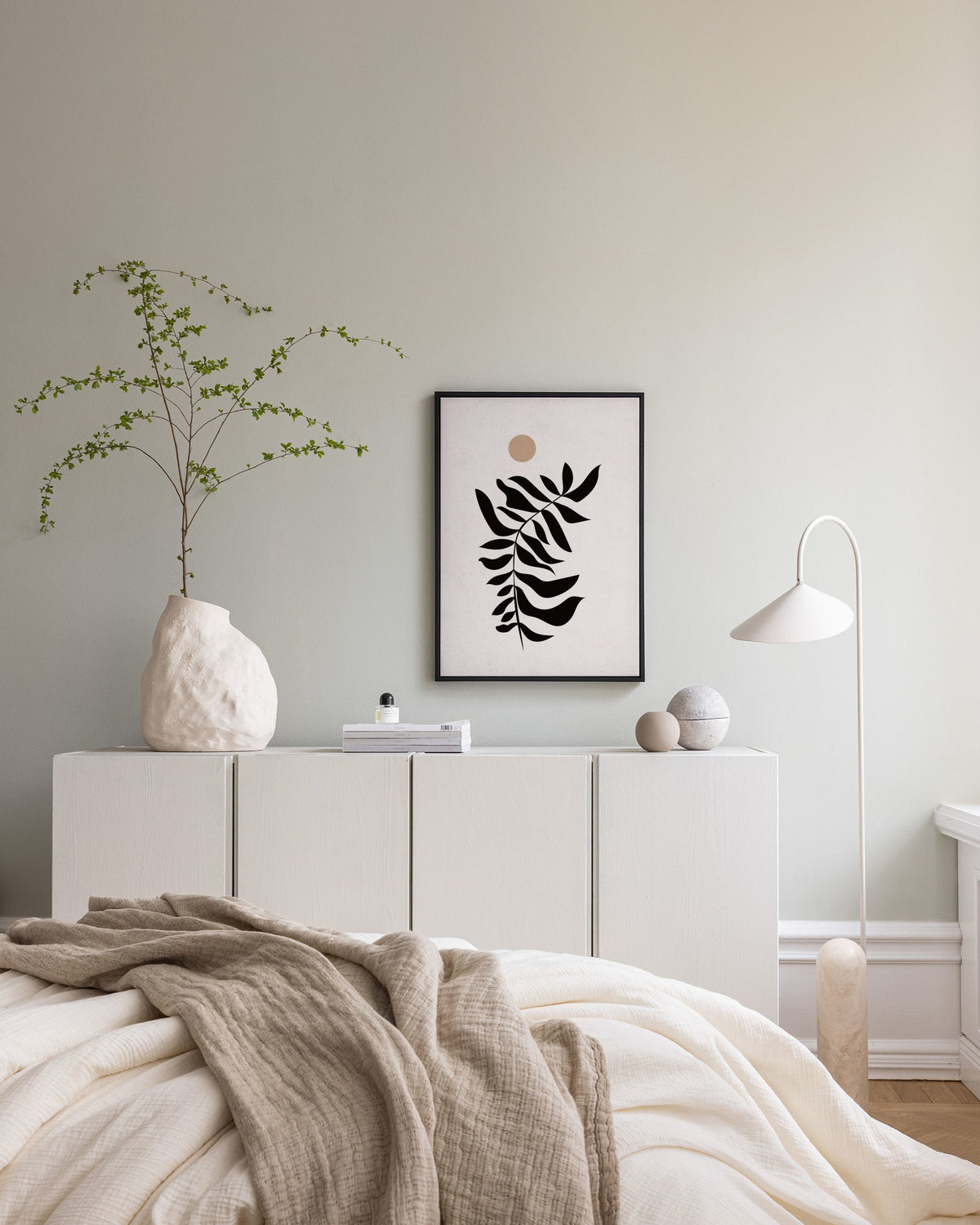 Black Leaf Canvas print