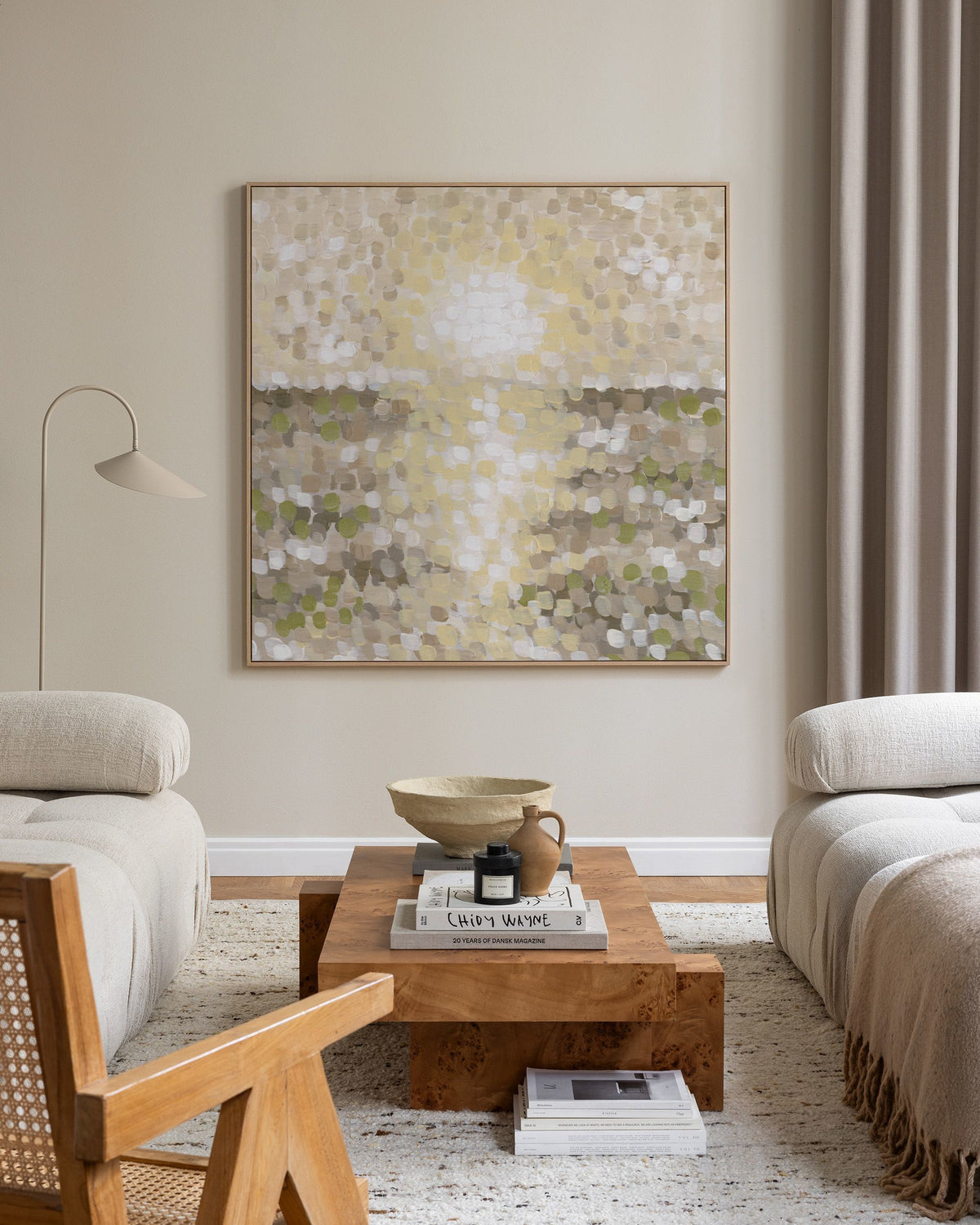 Pointillist Horizon Canvas print