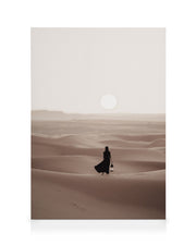 Woman in Desert Canvas print