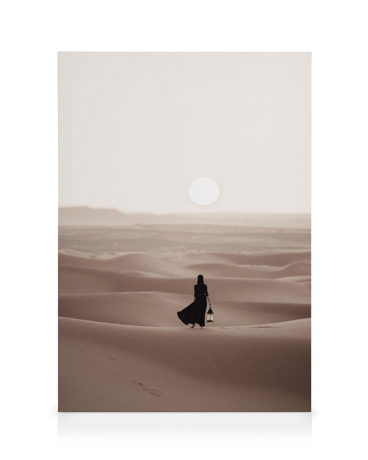 Woman in Desert Canvas print