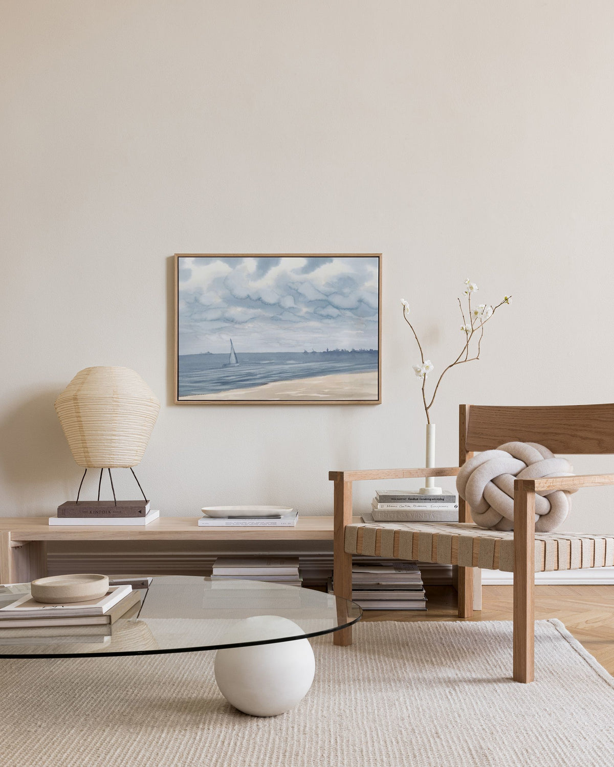Watercolor Seascape Canvas print