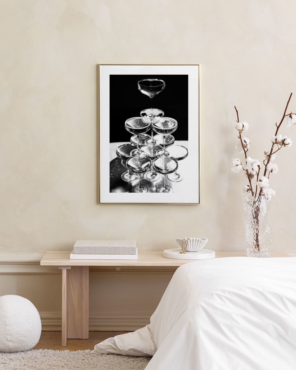 Champagne Tower Print